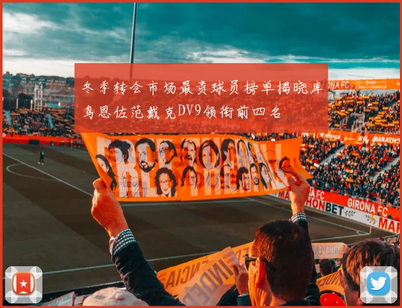 冬季转会市场最贵球员榜单揭晓库鸟恩佐范戴克DV9领衔前四名